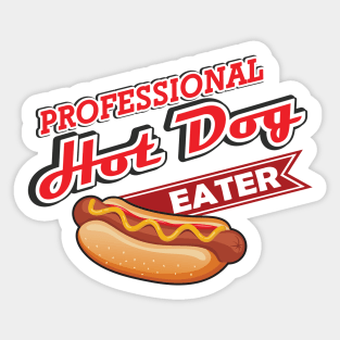 Professional Hot Dog Eater Sticker